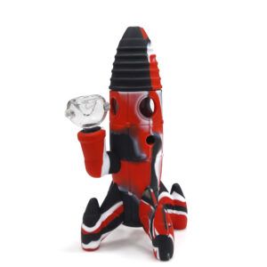 Bong Hard Silicone & Glass Bowl Rocket 18 cm